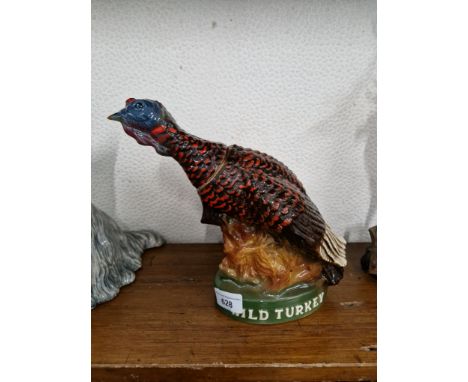 An Austin Nicholls Wild Turkey limited edition ceramic liquor bottle 