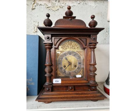 A Junghans mahogany cased mantle clock. 