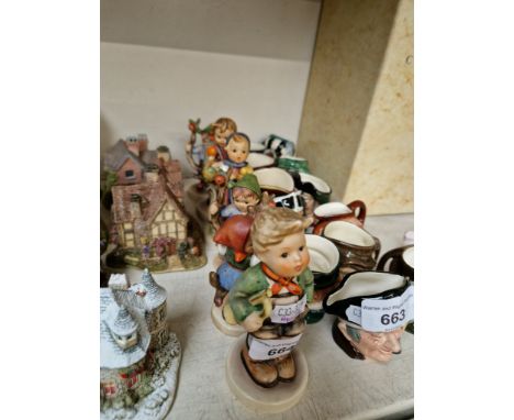 6 Hummel figures (all pre-1972) including ‘School Girl’ and ‘Trumpet Boy’Condition:- Some crazing throughout, no sign of any 