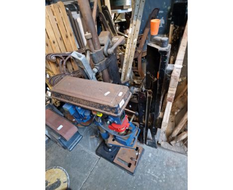 A Power Craft pillar drill 