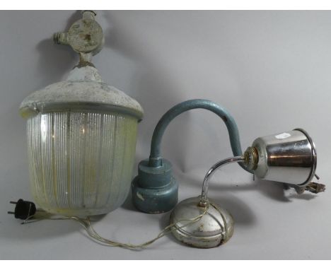 Three Vintage Exterior Light Fittings 
