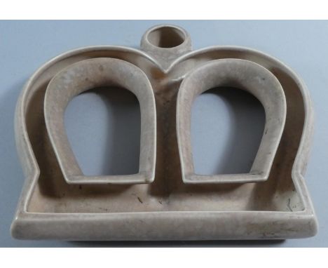 A Royal Cauldon Crown Shaped Planter, 26cm Wide with Hairline 