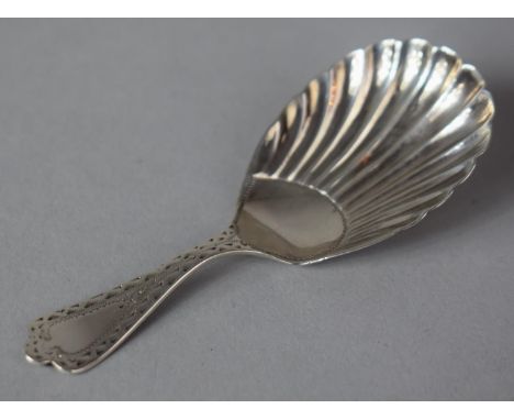 A Victorian Silver Tea Caddy Spoon, Sheffield 1898 