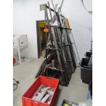 A-Frame Inventory Storage Rack; with Contents Consisting of: Assorted Raw Materials, Aluminum,