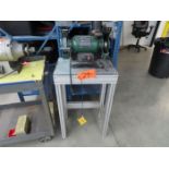 MasterForce Model 241-0818 Variable Speed Double End Bench Grinder, S/N: 03615; 3/4 HP, 2,000 to 3,