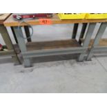 30 in. x 48 in. Maple Top Work Bench; (No Contents)