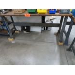 36 in. x 72 in. Maple Top Work Bench; (No Contents)
