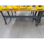 36 in. x 72 in. Maple Top Work Bench; (No Contents)