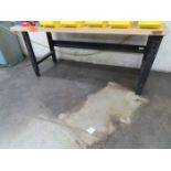 36 in. x 72 in. Maple Top Work Bench; (No Contents)