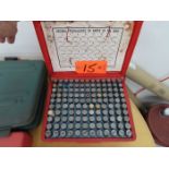 Precision Steel Pin Gage Set;