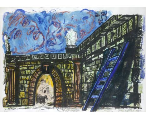 Anthony John Lysycia (British, b.1959) Heads and Ladder, 1984 5/5, signed, dated, titled and numbered in pencil (in the margi