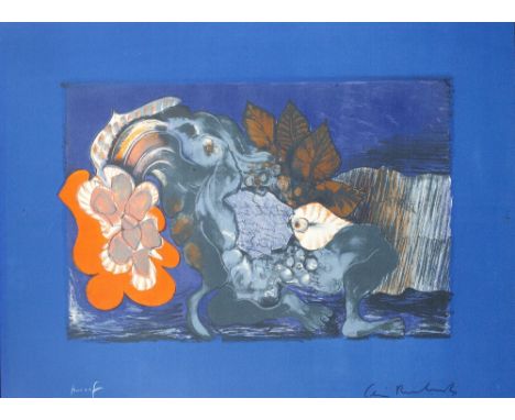 Ceri Richards (British, 1903-1971) Blossom, 1965 from Twelve Lithographs for Six Poems by Dylan Thomas proof, signed and insc