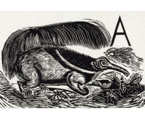 Enid Marx (British, 1902-1998) Marco's Animal Alphabet from an edition of six 22 numbered in crayon, and some initialled lino