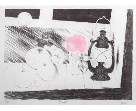 Mary Fedden (British, 1915-2012) Lamplight 55/75, signed, titled and numbered in pencil (in the margin) lithograph 42cm x 59.
