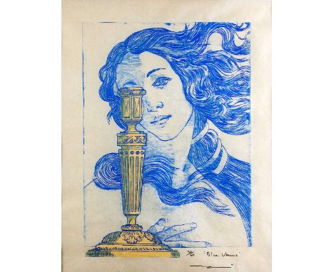 Nana Shiomi (Japanese, 20th Century) Blue Venus, 1992 30/50, signed, titled and numbered in pencil (in the margin) woodcut in