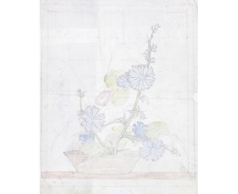 Maxwell Ashby Armfield (British, 1882-1972) Sketch for Blue Sailors, circa 1952 monogrammed (lower right) pencil and watercol