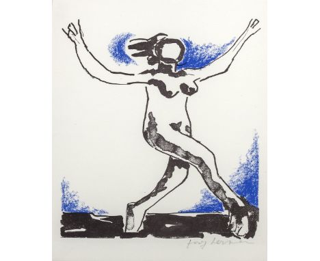 Josef Herman (British, 1911-2000) Dancing Girl, 1981 edition 99, signed in pencil (in the margin) lithograph 25.5cm x 20cm.