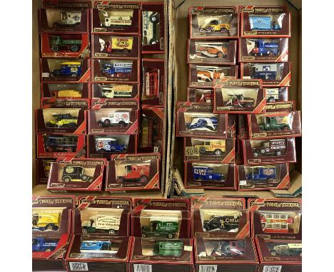 BOXED MATCHBOX MODELS OF YESTERYEAR DIECAST SCALE MODEL LORRIES &amp; TRUNKS, a collection of 56