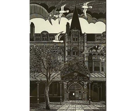 COLIN SEE-PAYNTON (b. 1946) limited edition (23/200) black and white print - Oriel Mostyn, signed, titled and numbered in pen