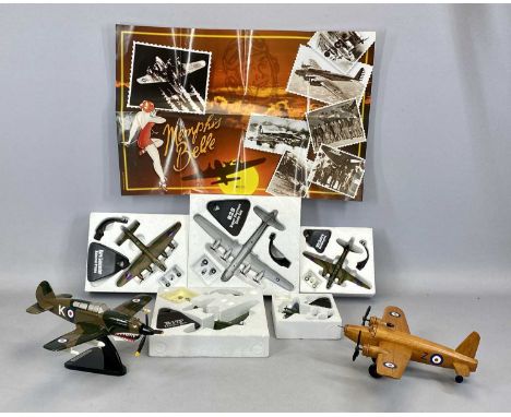 BOXED EDITIONS ATLAS SCALE MODEL AIRPLANES WITH DISPLAY STANDS, Avro Lancaster Admiral Prune, Vickers Wellington, B29 Superfo