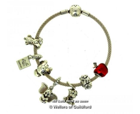 *Pandora Bangle With Seven Charms/Spacers [388-16/03]