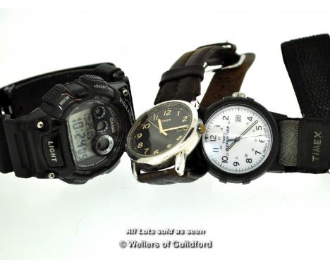 *Two Timex Wristwatches, One Casio Wristwatch