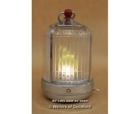 *Pifco Vintage Uranium Glass Bird Lamp/Night Light [LQD123]