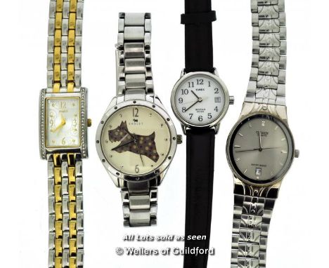 *Four Ladies' Wristwatches, Radley, Citizen, Two Timex