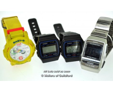 *Four Casio Wristwatches