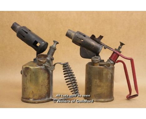*X2 Vintage Brass Blow Torch / Lamps Primus No.632 - Radius No.52 Sweden  [LQD123]