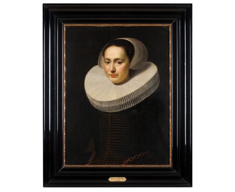 Círculo de Nicolaes Eliasz Pickenoy (1590/1-1654/56)A portrait of a ladyOil on boardDated 1627Proveniência/Provenance: Colecç