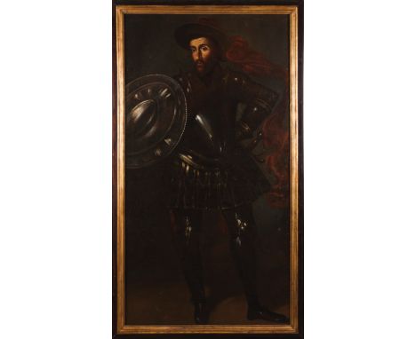 Italian school, 17th centuryA portrait of a warriorOil on canvas192x182 cm