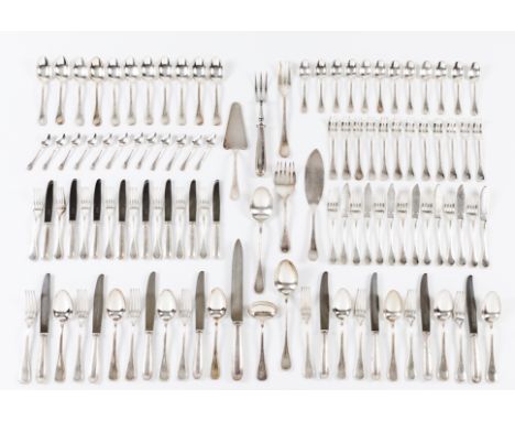 A 12 covers cutlery setChristofle “Pearl Collection” Comprises 12 soup spoons, 12 forks and 12 table knives, 12 forks and 12 