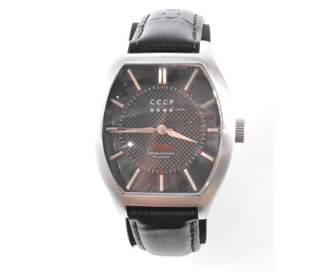 A CCCP Fadeyev gentleman's wrist watch. The watch having a stainless steel case with baton numerals to the chapter ring. The 