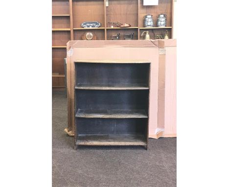 2 shelf oak bookcase 