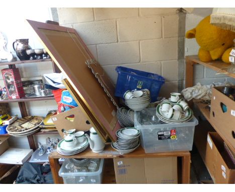 Large lot including glassware, prints etc