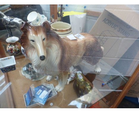 Large ceramic dog