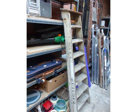 Vintage wooden ladder