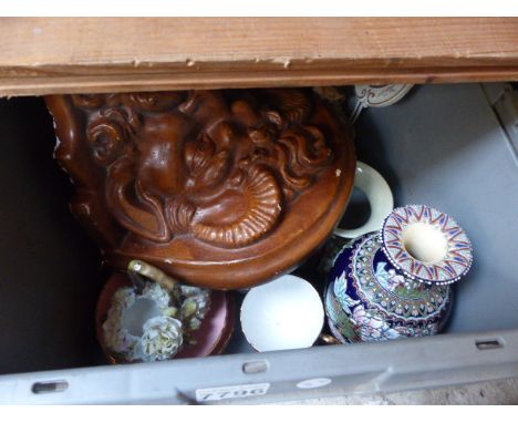 Box of mixed ceramics including Goebel figurines and Capodimonte etc