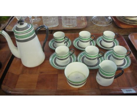 15 piece Paladin Staffordshire china coffee can set, to include; coffee pot, milk jug and sucrier. (B.P. 21% + VAT) Some flak