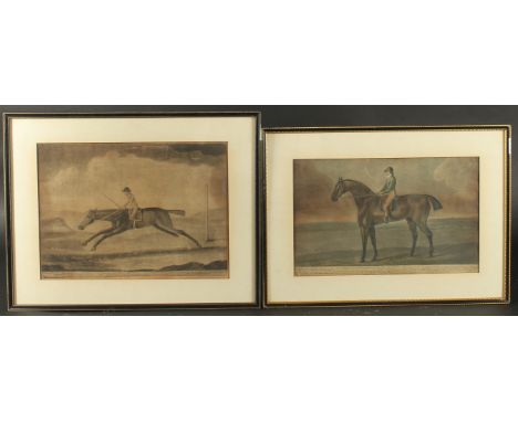 F. Sartoruis,  A print of a horse with rider, 'Eclipse, the property of Capt G. Kelly', 10" x 13.5", (25x34cm) along with ano