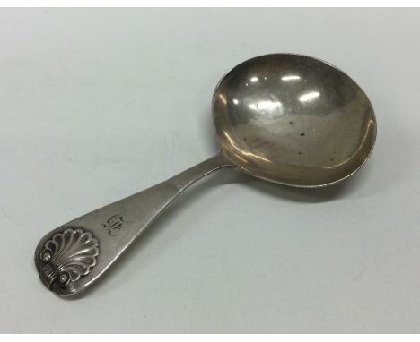 A silver and MOP caddy spoon. Birmingham 1894. By Hilliard &amp; Thompson. Approx. 13 grams. Est. £40 - £60.