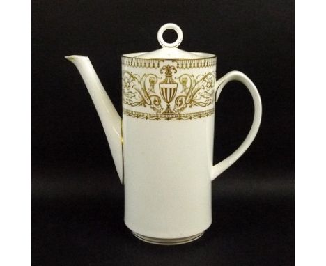 A Royal Worcester part dinner service in the Hyde Park pattern, comprising a soup tureen and cover, three vegetable tureens a