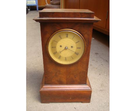 A late 19th Century bracket clock. 