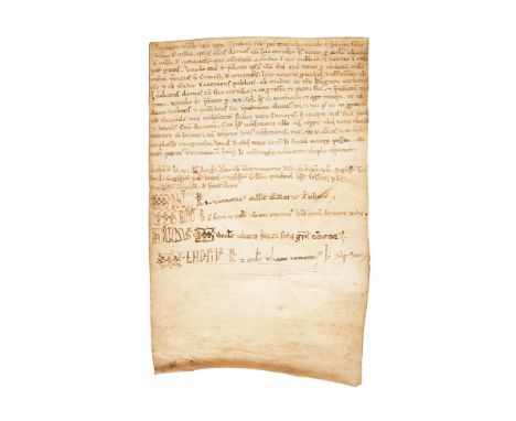Charter of Trubadus, son of Petrus Raimundus, recording his sale of property in Canavels, to John, son of Dominic de Villa, p