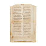 Leaf from a gargantuan 'Atlantic' Bible
