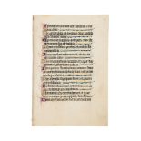 ‡ Leaf from an English Psalter, in Latin, illuminated manuscript on parchment