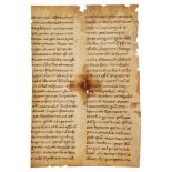 Single leaf from a Homiliary by either Haimo of Halberstadt or Haimo of Auxerre