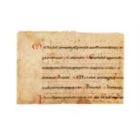 Small cutting from an early choirbook