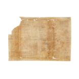 Bifolium from a large humanist manuscript of Fazio degli Uberti